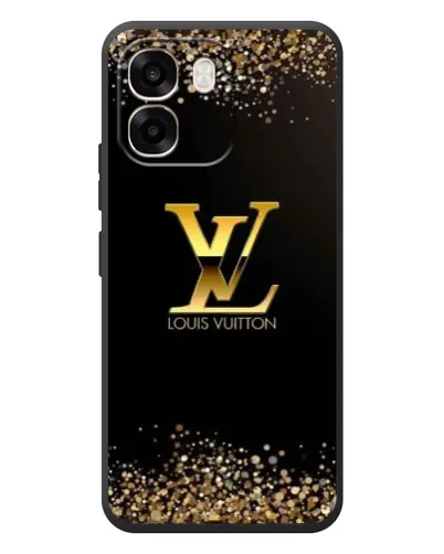 Чехол для OPPO A6 с картинкой «LV — золотые искры»