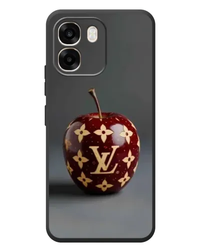 Чехол для OPPO A6 с картинкой «Красное яблоко LV»