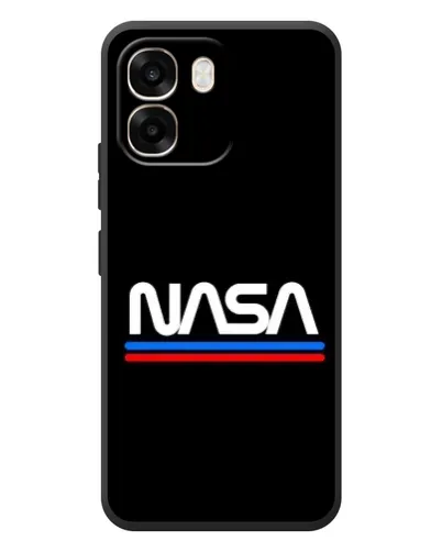 Чехол для OPPO A6 с картинкой «NASA — классика Red Blue»