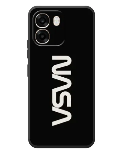 Чехол для OPPO A6 с картинкой «NASA — вертикальный логотип»