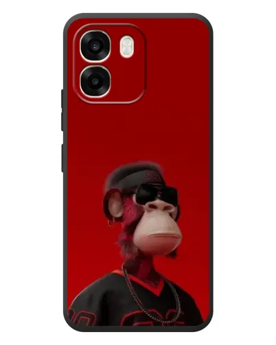 Чехол для OPPO A6 с картинкой «Bored Ape в красном» Чехол для OPPO A6 с картинкой «Bored Ape в красном»