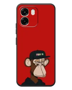 Чехол для OPPO A6 с картинкой «Bored Ape — красный фон»