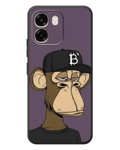 Чехол для OPPO A6 с картинкой «Bored Ape в кепке» Чехол для OPPO A6 с картинкой «Bored Ape в кепке»