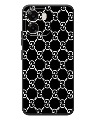 Чехол для OPPO A6 с картинкой «Gucci — сетчатый паттерн»