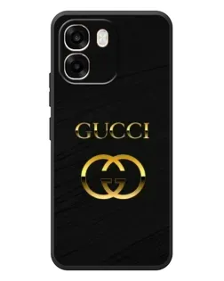 Чехол для OPPO A6 с картинкой «Золотой логотип Gucci»