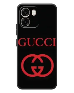 Чехол для OPPO A6 с картинкой «Gucci — красный логотип»