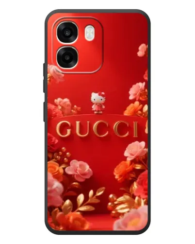 Чехол для OPPO A6 с картинкой «Gucci — золотой сад»