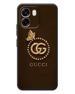 Чехол для OPPO A6 с картинкой «Gucci — золотая бабочка»