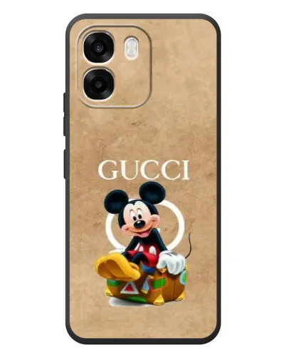 Чехол для OPPO A6 с картинкой «Микки Маус Gucci — крафт»