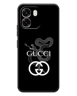 Чехол для OPPO A6 с картинкой «Gucci — серебряная змея»
