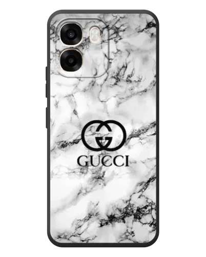 Чехол для OPPO A6 с картинкой «Gucci — мраморный шик»