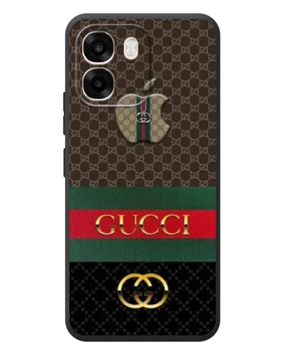 Чехол для OPPO A6 с картинкой «Gucci — брендированный десерт»