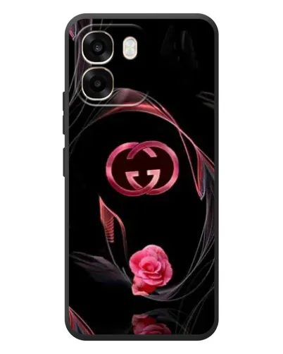 Чехол для OPPO A6 с картинкой «Gucci — неоновая роза»
