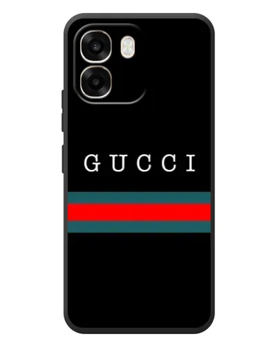 Чехол для OPPO A6 с картинкой «Gucci — красный пояс»