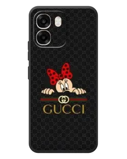 Чехол для OPPO A6 с картинкой «Минни Маус Gucci — черный»
