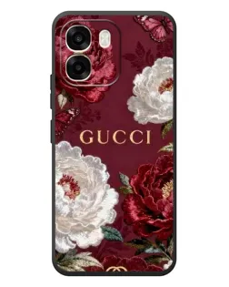 Чохол для OPPO A6 з картинкою «Gucci — бордові троянди»