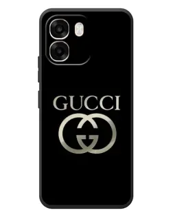 Чохол для OPPO A6 з картинкою «Gucci — золото на чорному»