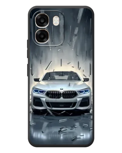 Чехол для OPPO A6 с картинкой «BMW в свете фар»