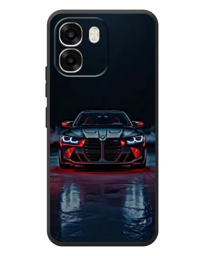 Чехол для OPPO A6 с картинкой «BMW на мокрой дороге»