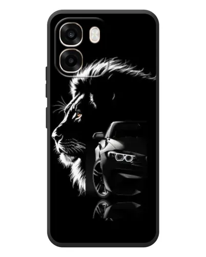 Чехол для OPPO A6 с картинкой «BMW и лев»