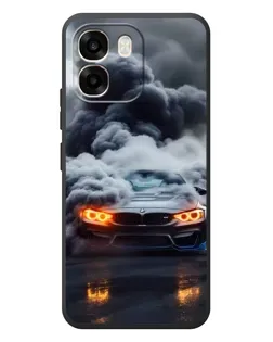 Чехол для OPPO A6 с картинкой «BMW в дыму»