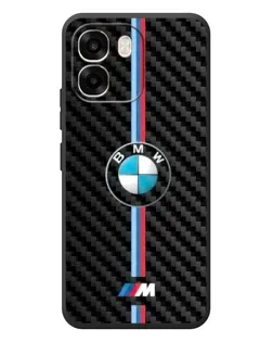 Чехол для OPPO A6 с картинкой «Эмблема BMW и карбон»