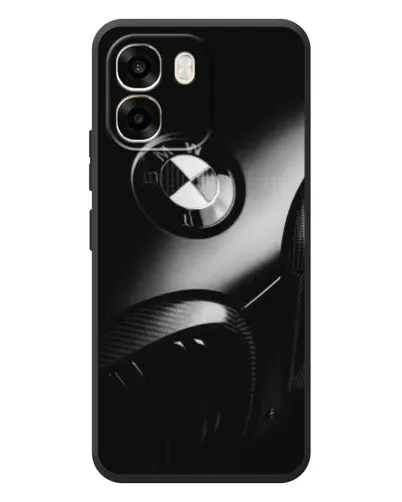 Чехол для OPPO A6 с картинкой «Эмблема BMW — макро»