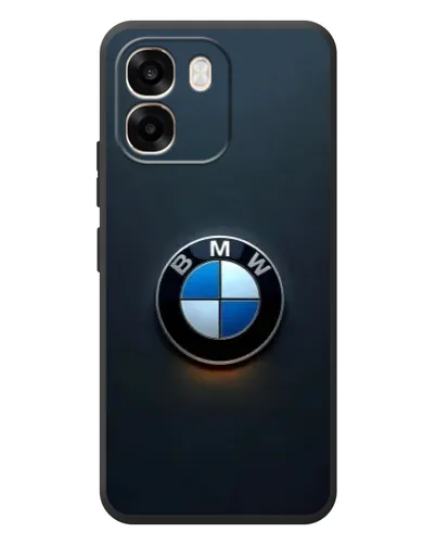 Чехол для OPPO A6 с картинкой «Логотип BMW — минимализм»