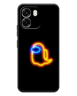 Чехол для OPPO A6 с картинкой «Among Us неоновое сияние»