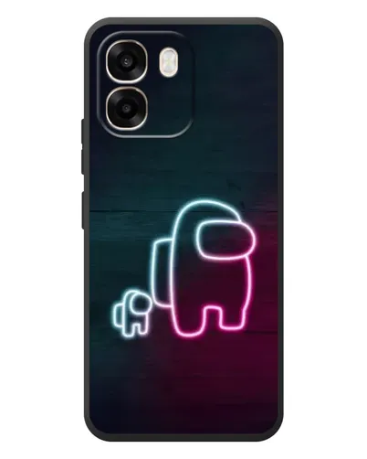 Чехол для OPPO A6 с картинкой «Among Us неон-арт» Чехол для OPPO A6 с картинкой «Among Us неон-арт»