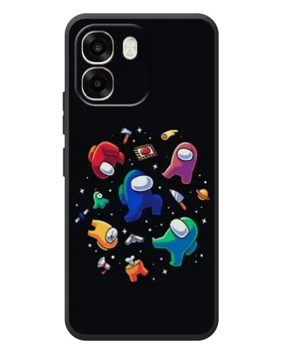 Чехол для OPPO A6 с картинкой «Among Us космос» Чехол для OPPO A6 с картинкой «Among Us космос»