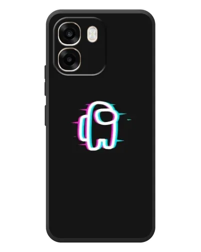Чехол для OPPO A6 с картинкой «Among Us неон» Чехол для OPPO A6 с картинкой «Among Us неон»