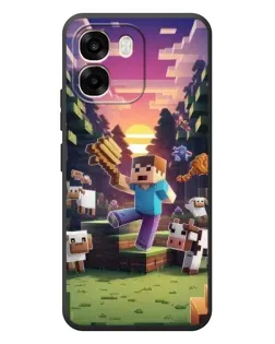 Чехол для OPPO A6 с картинкой «Стив на ферме» Чехол для OPPO A6 с картинкой «Стив на ферме»