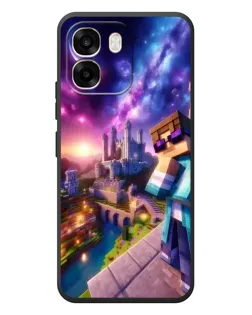 Чехол для OPPO A6 с картинкой «Стив и космос»