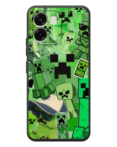 Чехол для OPPO A6 с картинкой «Криперы Minecraft» Чехол для OPPO A6 с картинкой «Криперы Minecraft»
