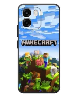 Чехол для OPPO A6 с картинкой «Minecraft классический мир»