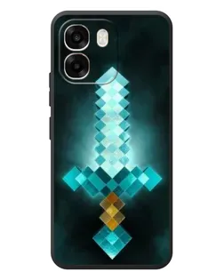 Чехол для OPPO A6 с картинкой «Алмазный меч неон»