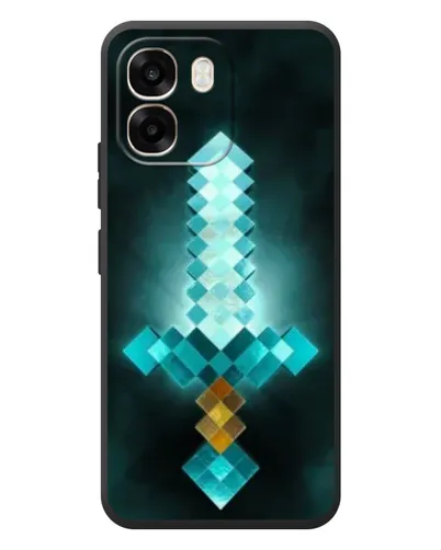 Чехол для OPPO A6 с картинкой «Алмазный меч неон» Чехол для OPPO A6 с картинкой «Алмазный меч неон»