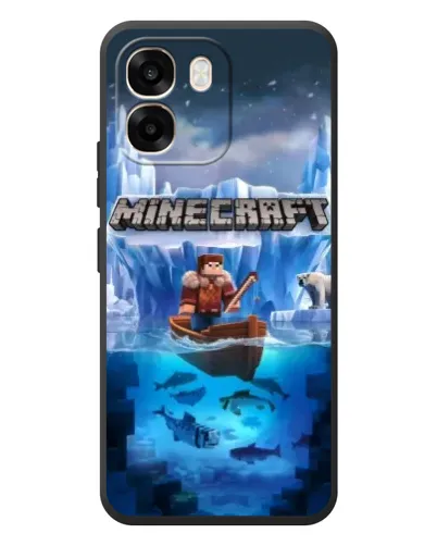 Чехол для OPPO A6 с картинкой «Minecraft ледяной мир» Чехол для OPPO A6 с картинкой «Minecraft ледяной мир»