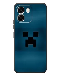 Чехол для OPPO A6 с картинкой «Крипер текстура»