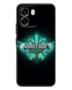 Чехол для OPPO A6 с картинкой «Minecraft Diamond лого»