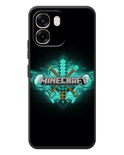 Чехол для OPPO A6 с картинкой «Minecraft Diamond лого» Чехол для OPPO A6 с картинкой «Minecraft Diamond лого»