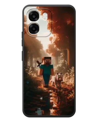 Чехол для OPPO A6 с картинкой «Стив в лесу» Чехол для OPPO A6 с картинкой «Стив в лесу»