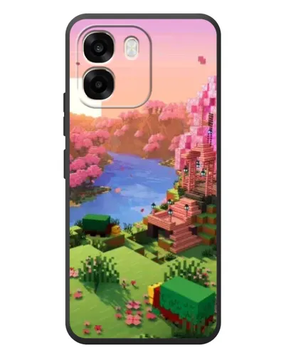 Чехол для OPPO A6 с картинкой «Розовое дерево Minecraft» Чехол для OPPO A6 с картинкой «Розовое дерево Minecraft»