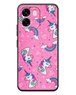 Чохол для OPPO A6 з картинкою «Unicorn паттерн рожевий»