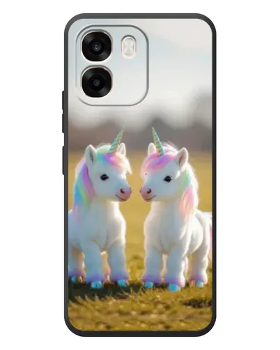 Чохол для OPPO A6 з картинкою «Пара єдинорогів»