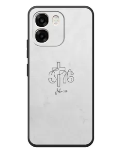 Чохол для OPPO A6 з картинкою «Івана 3:16 Хрест»