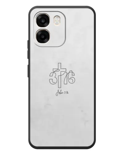Чохол для OPPO A6 з картинкою «Івана 3:16 Хрест»