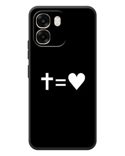 Чохол для OPPO A6 з картинкою «Хрест та Серце»