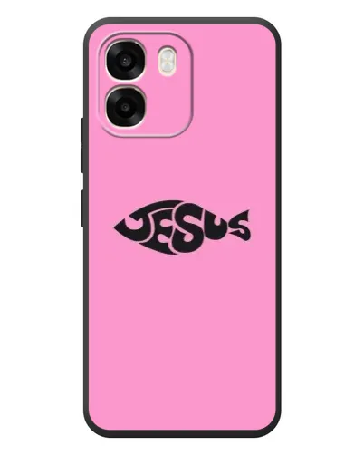 Чохол для OPPO A6 з картинкою «Рожевий символ Jesus»